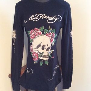 NWOT Ed Hardy Tattoo Long Sleeve Tee!
